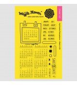 Waffle Flower Calendar Planner stamp set